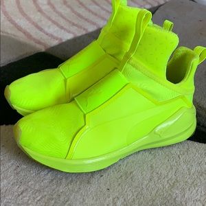 Puma high top slip on sneaker